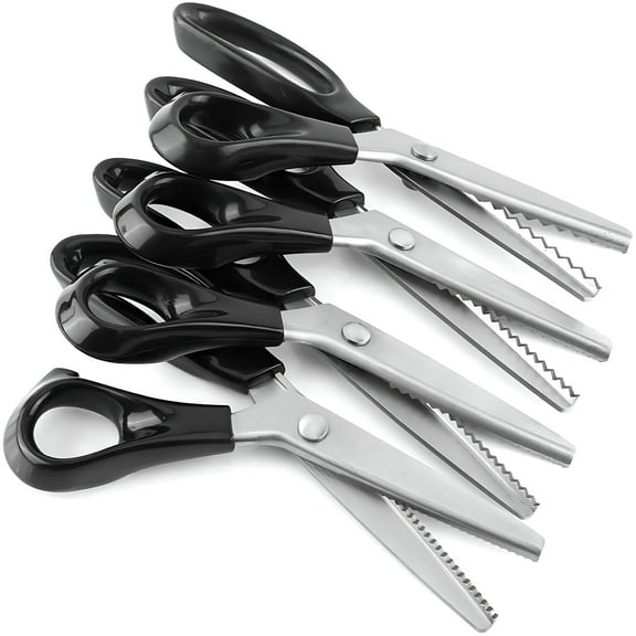 FACEGA Pinking Shears Scissors for Fabric,Craft Scissors Decorative Edge,Zig Zag Scissors with Serrated Cutting Edge,Professional Sewing Pinking Shear for Fabric/Leather/Paper Craft