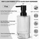 thumbnail image 3 of Dispensador de jabón VIMERPA de vidrio de 325 ml transparente con bomba para baño, 3 of 8