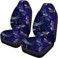thumbnail image 5 of Pzuqiu Dragonfly Pattern Car Seat Covers 3 Pieces Car Seat Covers Set Breathable Full Set Suitable for Trucks Cars, 5 of 10