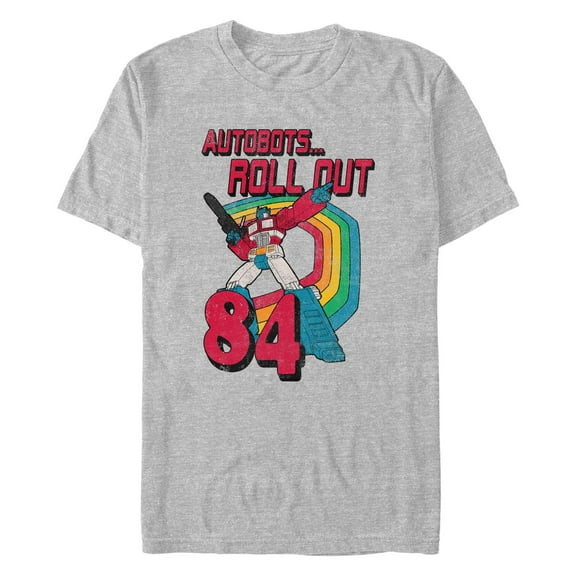 Men's Transformers Retro Optimus Graphic Tee Athletic Heather Small