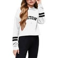 thumbnail image 4 of Ketyyh-chn99 Cute Hoodies for Teen Girls Crop Top Hoodie Girls Half Zipper Hoodies 2025 Trendy Sweatshirt Tops Cute Pullover for Teen Girls Long Sleeve Sweater Thumb Hole Size for 4-5 Years,White, 4 of 4