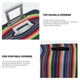 thumbnail image 3 of Yiaed Blanket stripes Print Travel Luggage Cover Suitcase Protector Covers Elastic Luggage Anti-scratch(No luggage included）-Medium, 3 of 7