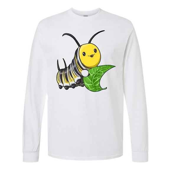 Inktastic Monarch Butterfly Caterpillar Cute Baby Insect Long Sleeve T-Shirt
