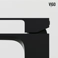 thumbnail image 6 of Concreto Stone Rectangular Vessel Bathroom Sink and Faucet in Matte Black, 6 of 7