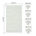 thumbnail image 2 of 1792 Pcs 4 Sheets Bright White Rhinestone Stickers 3/4/5/6 mm Self Adhesive Rhinestones Gems for DIY Decoration Craft, 2 of 5