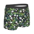 thumbnail image 3 of Daiia Fun Panda Playing With Bamboo Leaves Men's Underwear Boxer Briefs, Cotton Stretch Moisture-Wicking Underwear-Medium, 3 of 9