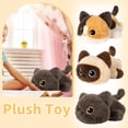 thumbnail image 5 of Weighted Stuffed Animals Siamese Cat - Siamese Cat Plush Toy, Cute cat Stuffed Animal Cuddle Plushies Gift for Kids & Adults(Dark Gray), 5 of 5