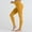 Yellow, variant on HOMBOM Leggings for Womens Black High Waist Gym Buttery Soft Sports No Front Seam Ladies Pants L