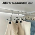 thumbnail image 6 of 30Pcs Boot Hangers for Closet, Portable Laundry Hooks with Clips, Hanging Clips Clothes Pins, Hanger Clips Boot Hanging Hold Clip, Multifunctional Hangers Single Clips for Pants Hats Travel, 6 of 8
