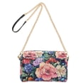 thumbnail image 2 of FORMRS Women Crossbody Purse with Chain Strap Vegan Leather Shoulder Handbag, Vibrant Pink Floral Pattern, 2 of 7