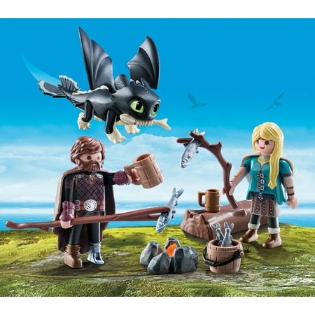 PLAYMOBIL How to Train Your Dragon III Hiccup and Astrid with Baby