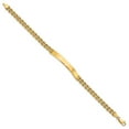 thumbnail image 2 of 14k Yellow Gold Bracelet ID Rope 6 mm 8 in Two Strand, 2 of 3