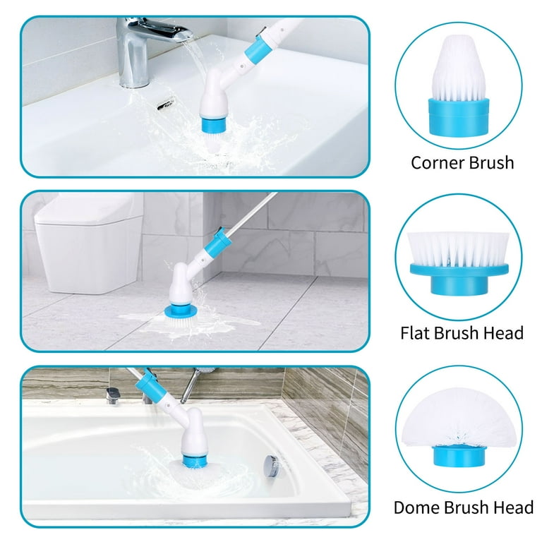 360° No Dead Angle Brush, Bathroom Kitchen Groove Cleaning Brush With  Wall-mounted Base, Flexible Bristles, Easy To Clean Floor Corner Gaps, And  Wall Cracks, Say Goodbye To Clean Difficulties!