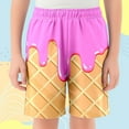 thumbnail image 2 of Shadoumai Short Pants for Boys Animal Print Elastic Waistband Cotton School Sport Shorts Fashionable Sports Shorts Shorts for Summer Kids, 2 of 4