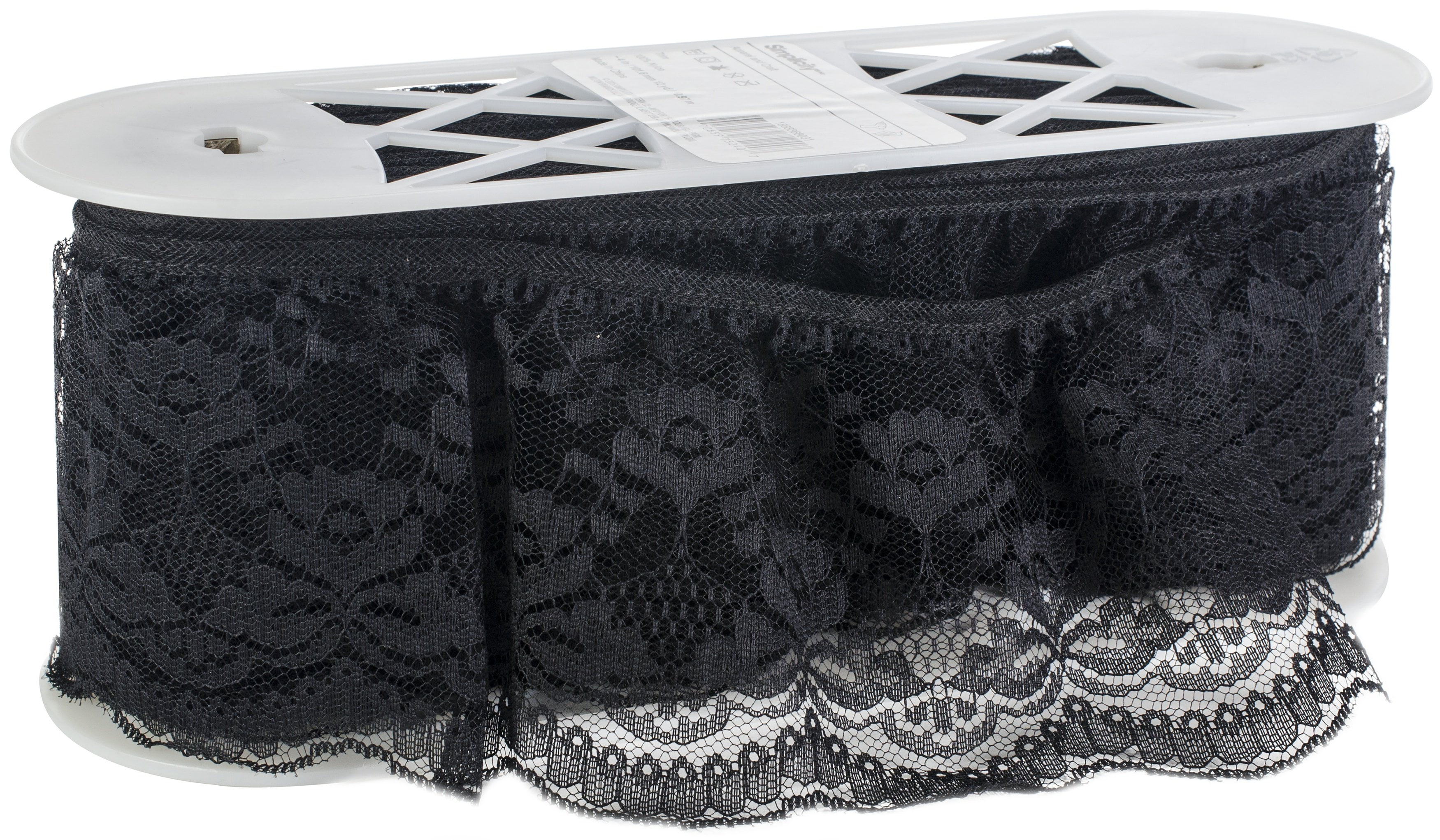 4 inch black lace trim
