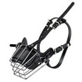 thumbnail image 2 of Manunclaims Dog Muzzle Adjustable Wire Leather Basket Mask for Anti Bite Strong Breathable Metal Safety Cover for Medium/ Large Pets Aggressive Dogs Stop Biting/Barking/Chewing, 2 of 8
