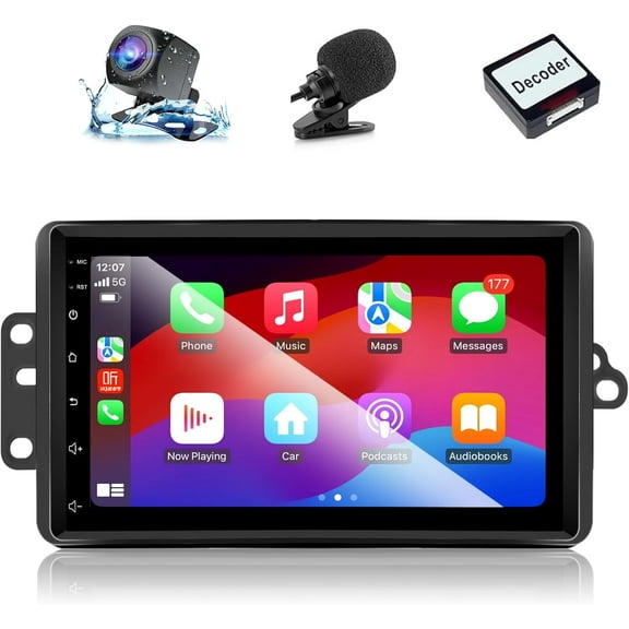 Zcargel 7" Android 13 Double Din Car Stereo Radio, Carplay Screen for Car for Apple CarPlay Android Auto, GPS Navigation DSP RDS Audio, SWC Support AHD Camera, for Chevy Tahoe Silverado 2003-2006
