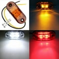 thumbnail image 3 of 4PCS 2 LED Side Marker Amber Red Lights Clearance Light Truck Trailer RV Lamp, 3 of 14