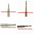 thumbnail image 2 of JINGLING 0.8mm Spherical Head Diamond Grinding Bits Lapidary Tools Pack of 20Pcs, 2 of 9