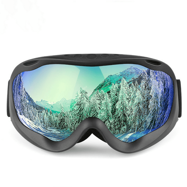 Yao Ski Goggles - Over Glasses Snow/Snowboard Goggles for Men, Women &  Youth（Black,Grey flake）