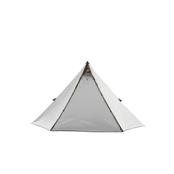 A-Shaped Outdoor Camping Tent  White  Windproof For 2-3 People Steel Poles  Double-Layer Design  Portable 8.3kg