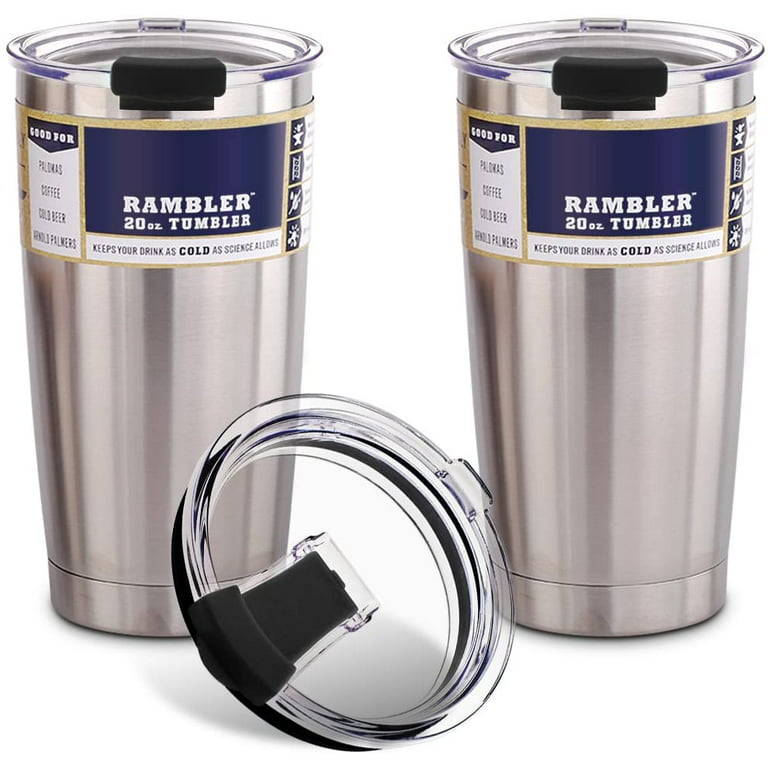 20 oz Tumbler Replacement Lids Spill Proof Splash Resistant Covers Fit for  YETI Rambler and More Cups ( 2 Pack)