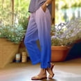 thumbnail image 5 of BXINGOHAI Womens Yoga Sweatpants Wide Leg High Waisted Lounge Pajamas Pants Comfy Workout Loose Pants with Pockets Pink L, 5 of 7