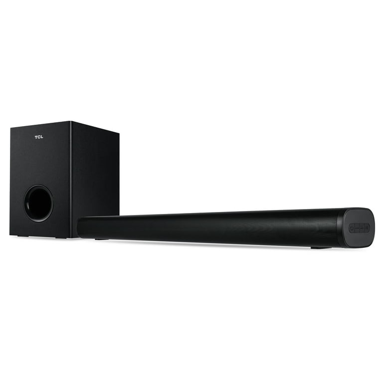 TCL Alto 5+ 2.1 Channel Home Theater Sound Bar with Wireless Subwoofer,  Bluetooth 5.3, 31.9 inch, Black - S21BW 