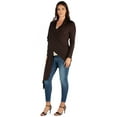 thumbnail image 4 of 24seven Comfort Apparel Extra Long Open Front Maternity Cardigan, 4 of 4