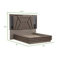 thumbnail image 5 of Galaxy Home Furnishings Wendy Mirror Framed Tufted Upholstery King Bed made with Wood in Gray, 5 of 6