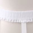 thumbnail image 5 of Girls Elastic Waistband Adjustable Pannier Petticoat White Black 2 Hoop Cage Skirt Wedding Bridal Crinoline Underskirt Bustle, 5 of 6