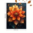 thumbnail image 3 of Orange Flower Canvas Painting Wall Art，Suitable for Living Room， Bedroom， Office， Dining Room， and Hallway Decoration., 3 of 8