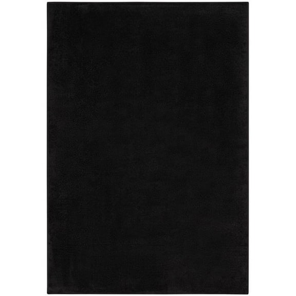 Pemberly Row 6' x 9' Black Fabric Outdoor Area Rug (6' x 9')