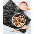 thumbnail image 3 of Black Geometric Kitchen Dish Towels for Drying Dishes Set of 2, Contemporary Minimalism Abstract Pattern Waffle Weave Microfiber Hand Tea Bathroom Towels Quick Dry & Absorbent Towel 12x12, 3 of 7