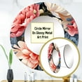 thumbnail image 3 of Designart "Romantic French Floral Design II" Floral Rund Mirror For Wall Decor - Large Pink Round Print Mirror - Round Cottage Mirror - Wall Mounted Round Large Mirror - 29" x 29", 3 of 6