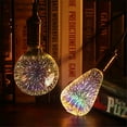 thumbnail image 3 of LINLIN 3D Firework Bulb Starry Light Bulb E27 AC 85-220V 4W Retro Edison Bulb Warm White Light for Holiday Christmas Decoration Bar Glass LED Lamp, 3 of 8