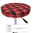 thumbnail image 4 of Balery Christmas With Snowflakes Fundas de asiento para taburete de bar redondo de tela de terciopelo ajustables que protegen de arañazos y manchas para sillas de 14 a 17 pulgadas.-13 inch, 4 of 7