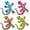 A006- Clear (Gecko), variant on Wall Hanging Decor, 6X4 Inch Colorful Acrylic Decorations for Home, Whimsical Floral Wall Art, Decorative Wall Art for Indoor Spaces, 4 Piece Set