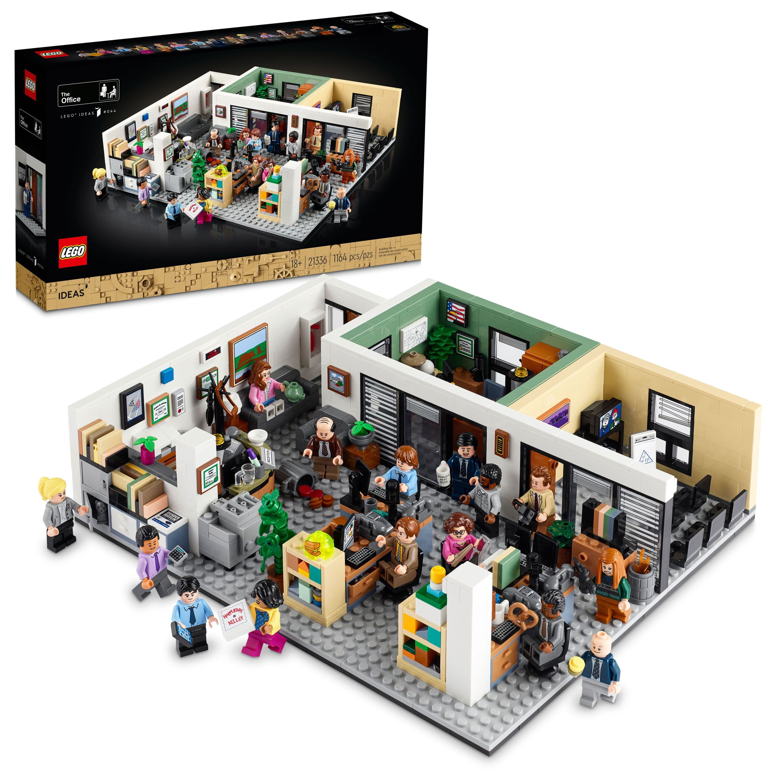 lækage Grusom telefon LEGO Ideas The Office 21336 US TV Show Series Dunder Mifflin Scranton Model  Building Set, 15 Characters Minifigures, Iconic Gift for Adults and Teens -  Walmart.com