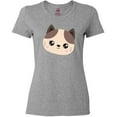 thumbnail image 3 of Inktastic Cute Cat, Little Cat, Cat Head, Brown Cat Women's T-Shirt, 3 of 5