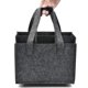 thumbnail image 5 of Portabotellas de vino Ounissouiy elegante de fieltro gris, 5 of 6
