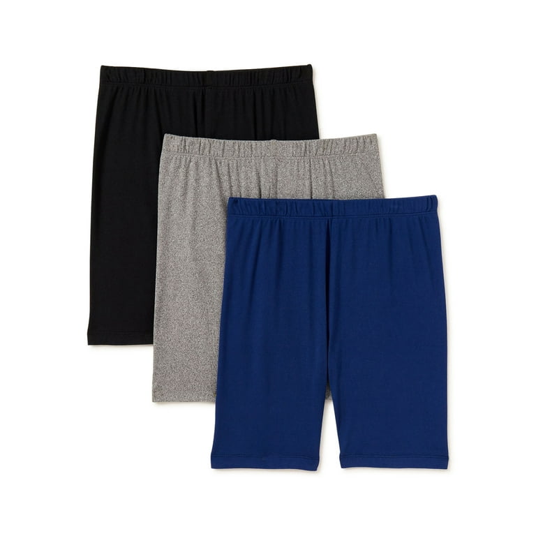 Star Ride Girls Solid Bike Shorts 3 Pack Sizes 4 16 Walmart