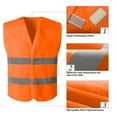 thumbnail image 4 of Cxenplz Men Womens High Visibility Safety Vests with 2 Hi Vis Reflective Strips Construction Vests for Traffic Work, Running, Surveyor and Security Guard, 4 of 9