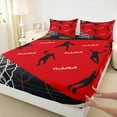 thumbnail image 3 of Manfei Basketball Queen 4-Piece Reversible Boys Sport Gamer Sheet Set, 3 of 7