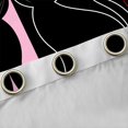 thumbnail image 4 of jejeloiu Romantic Valentine'S Day Blackout Curtains Set of 2 (52x84 Each),Cute Cat Kitten Window Curtains,Pink Black Curtains and Drapes For Girls,Ultra Soft Home Decor, 4 of 6