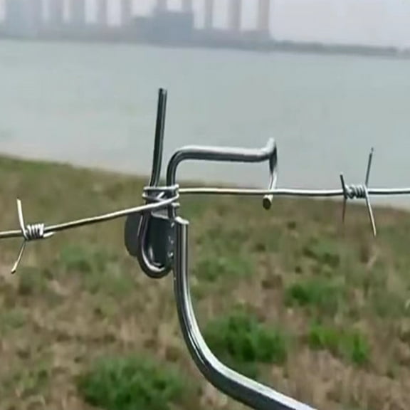 Hemobllo Fence Wire Knot-Tying Device Silver Stainless Steel 10Pcs