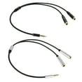 thumbnail image 4 of Cable divisor de audio de 3,5 mm AUX estéreo 1 macho a 2, 4 of 7