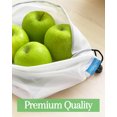 thumbnail image 5 of purifyou Set of 10 Premium Reusable Produce Bags - Small (12x8), Farmers Market Bags, Washable Shopping Bags, Gift Bags, Storage for Fruits, Vegetables, Toys, Groceries, Kitchen and Home Organizer, 5 of 7