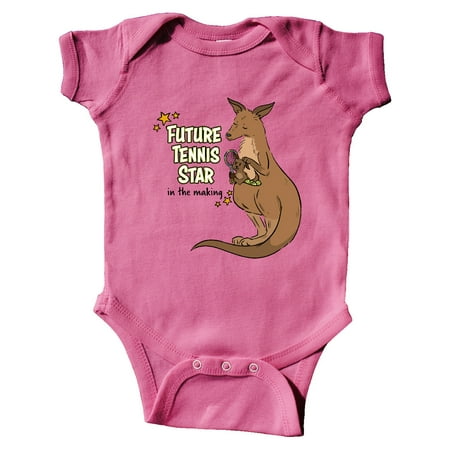 

Inktastic Future Tennis Star In The Making Kangaroo Gift Baby Boy or Baby Girl Bodysuit