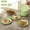 Green, variant on Snack Plates Set 10 Pack Small Serving Plates Food Dish Set for Home Party Dining Use, Stackable Easy Clean Durable Design, Ideal for Snack Serving Party Buffet Daily Use